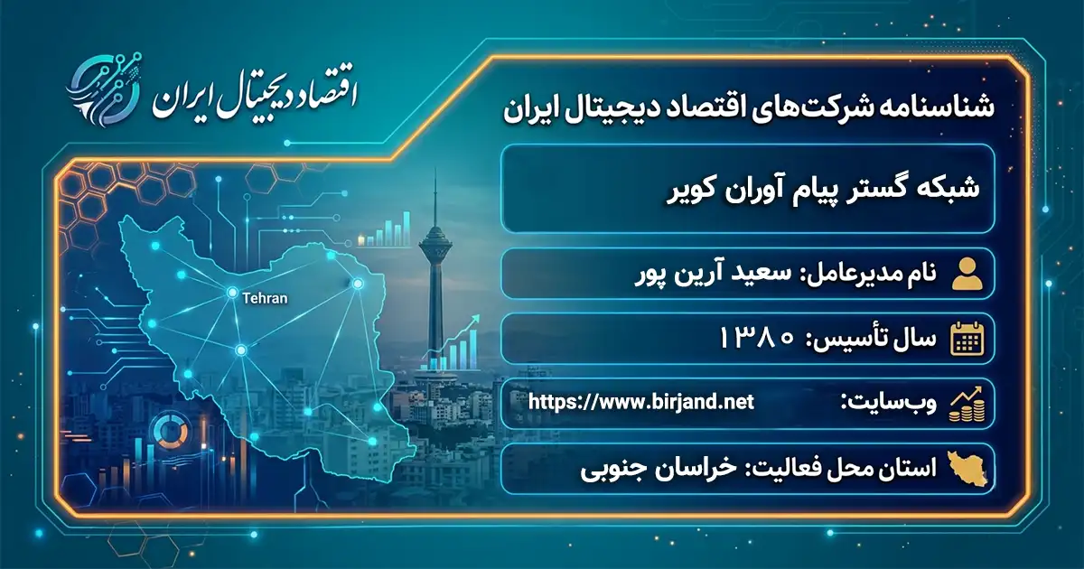 شبکه گستر پیام آوران کویر
