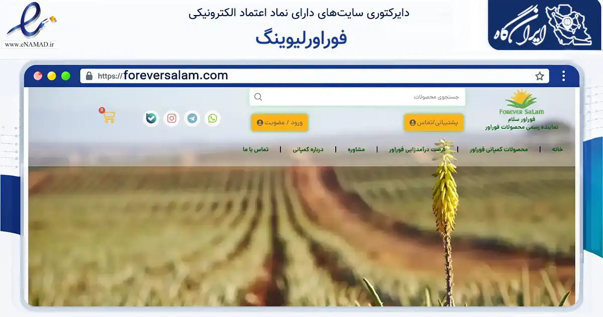 صفحه اصلی سایت فوراورلیوینگ به نشانی foreversalam.com که در زمینه سلامت، درمان و پزشکی با مرکزیت اصفهان فعالیت دارد.
