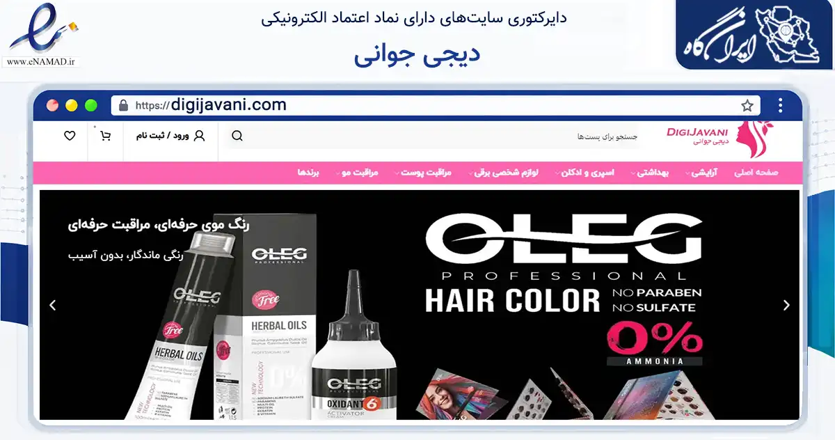 صفحه اصلی سایت دیجی جوانی به نشانی digijavani.com که در زمینه سایر خدمات و فعالیت‌ها با مرکزیت تهران فعالیت دارد.