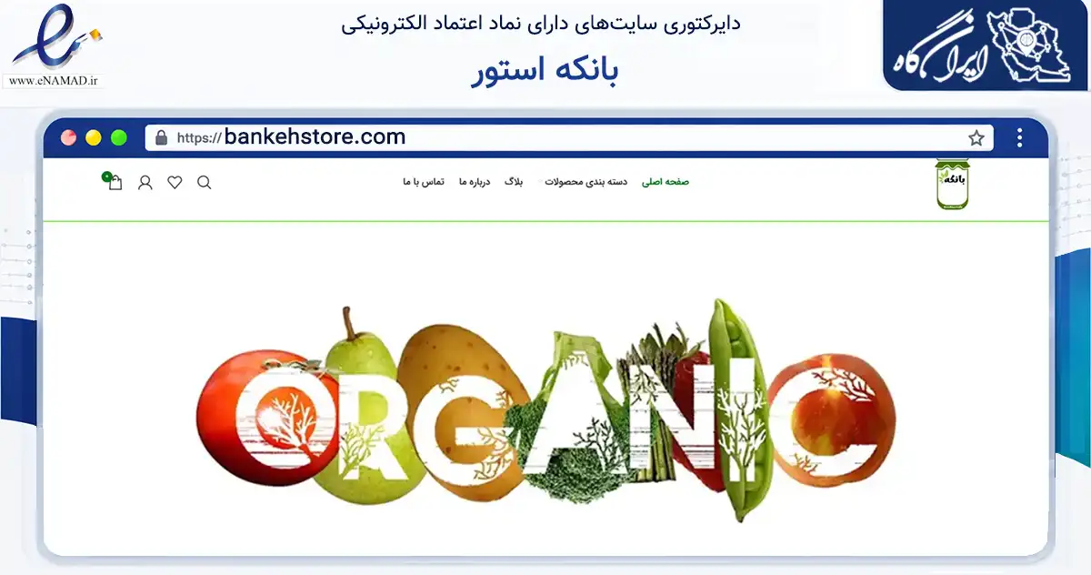 صفحه اصلی سایت بانکه استور به نشانی bankehstore.com که در زمینه تجارت، بازرگانی و تبلیغات با مرکزیت بوشهر فعالیت دارد.